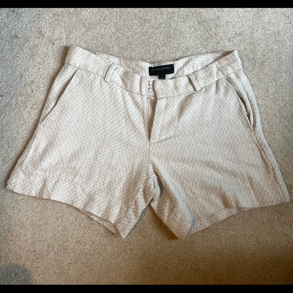 banana republic ‘tailored flax linen’ shorts